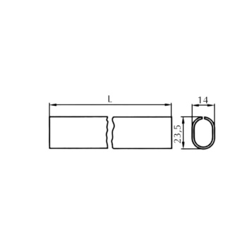 Drążek do szafy 120cm biały lakierowany, MET-GAL